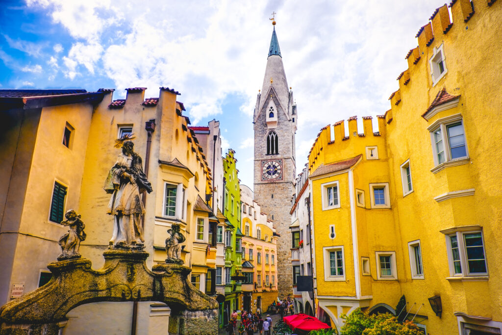 Torre Bianca of Brixen in South tyrol, Bolzano province
