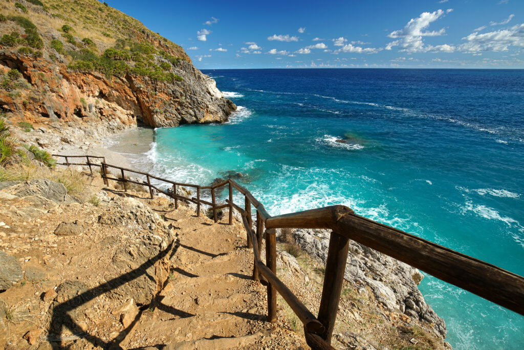 Cala Capreria in Zingaro National Park on Sicily Island in South-Italy