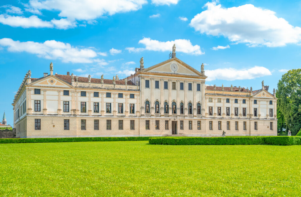 The Venetian villa Villa Pisani on the banks of the river Brenta