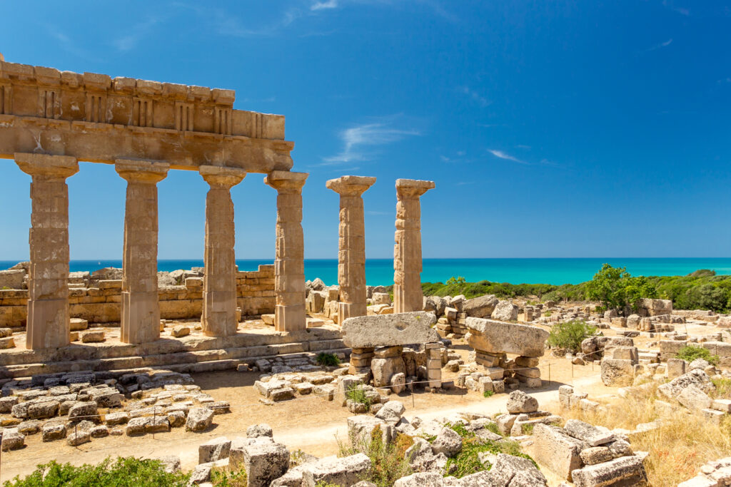 Roman temple Tempio Greco di Selinunte in Sicily