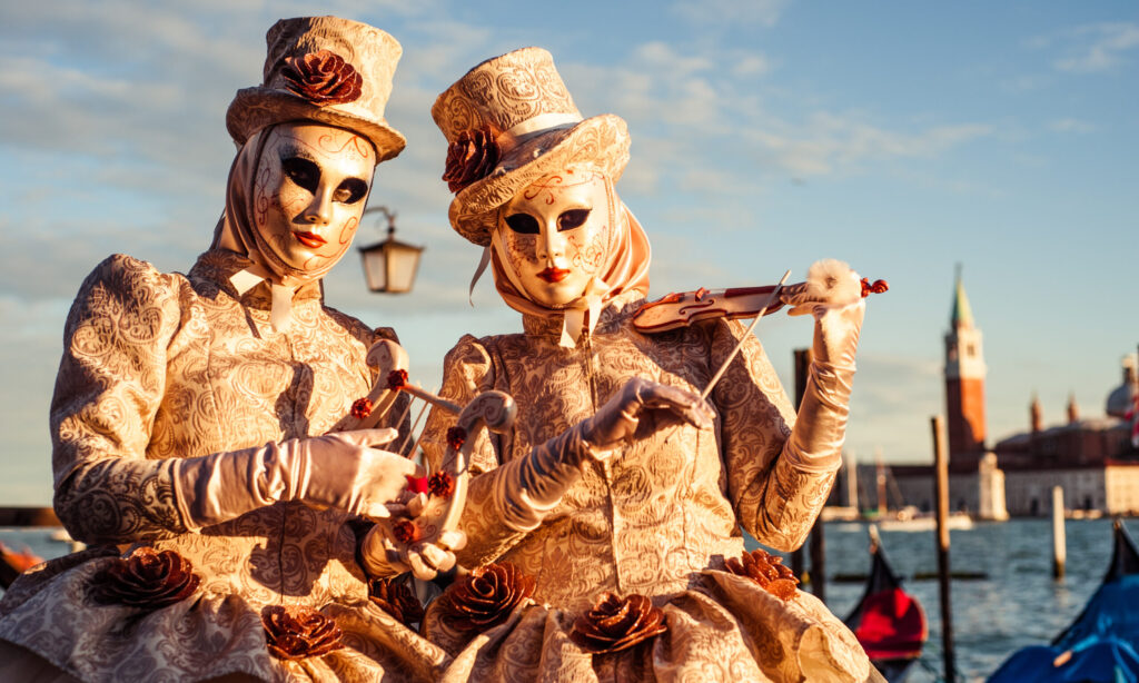 Traditional Carnival in Venice in February