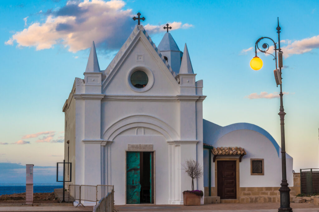 Sanctuary of Capo Colonna at Sunset in Crotone region