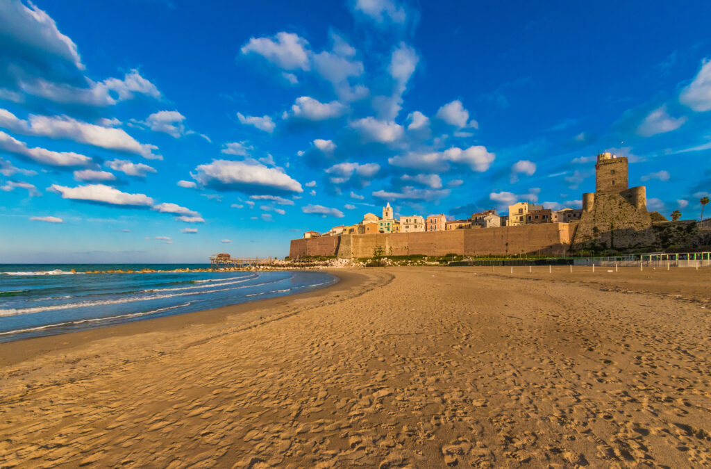 Beach of Termoli in Italy