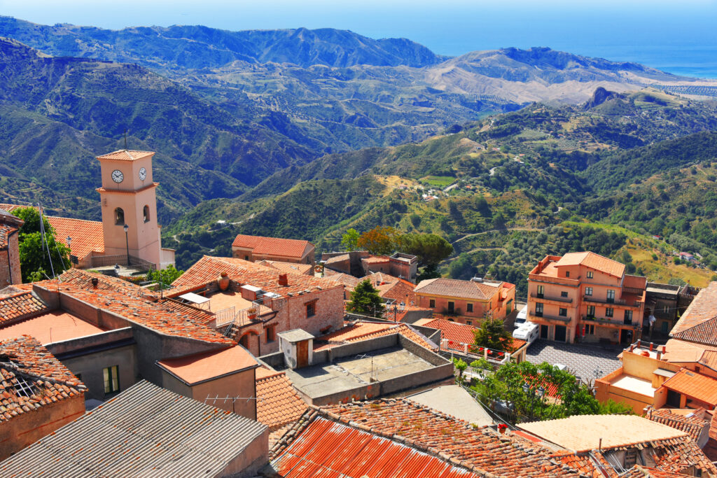 The village of Bova in the Province of Reggio Calabria in Italy