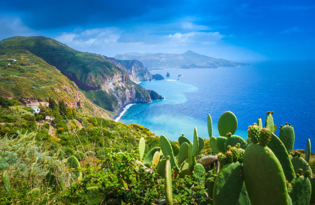 Lipari Island is part of the Aolian Islands in Sicily