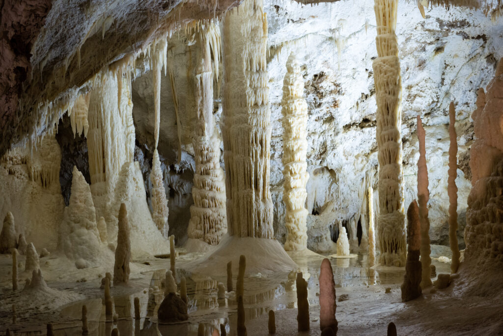 Karst cave system in Genga, the Marches, called Grotte di Frasassi