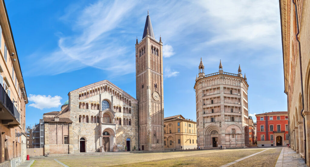 Piazza Duomo in Parma in Emilia-Romagna