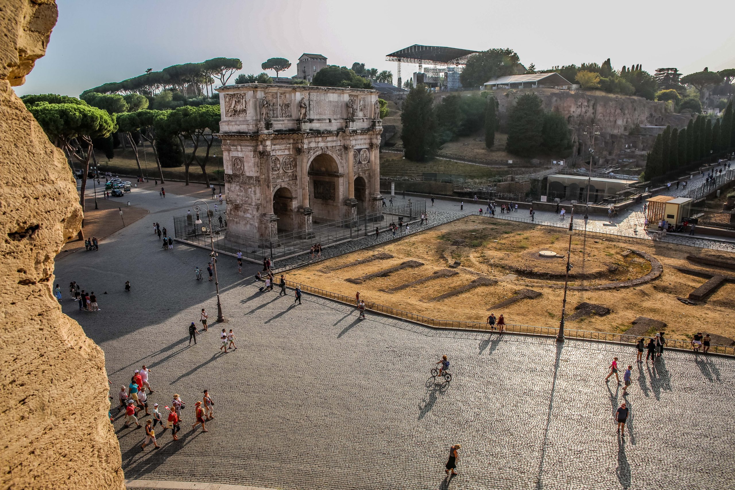 Blick auf das Forum Romanum in Rom.