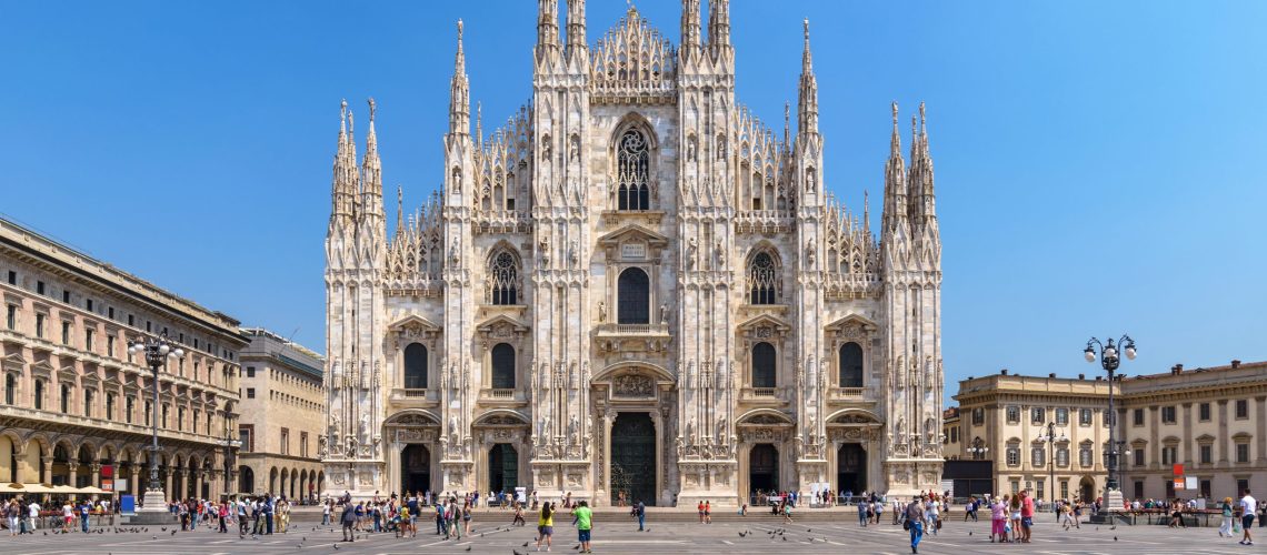 Sicht auf den Mailänder Dom, Italien